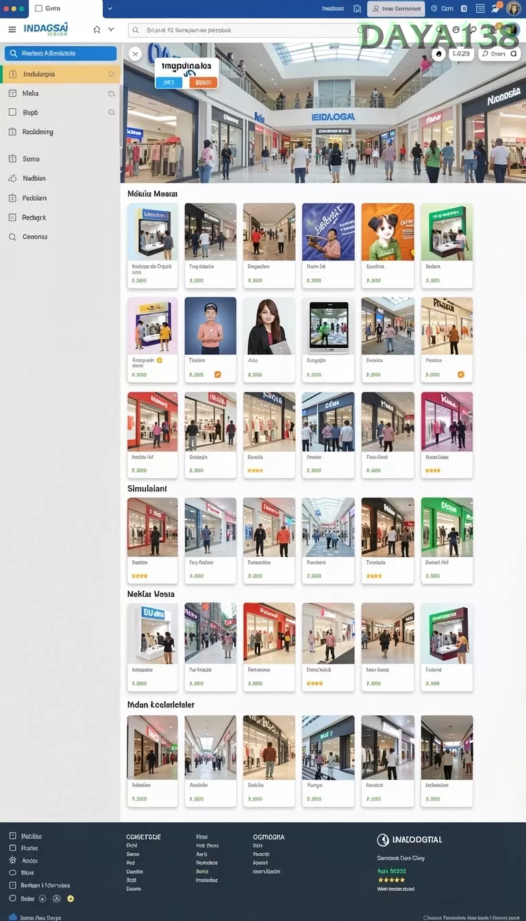 Cuplikan layar EVIP2 — menu navigasi