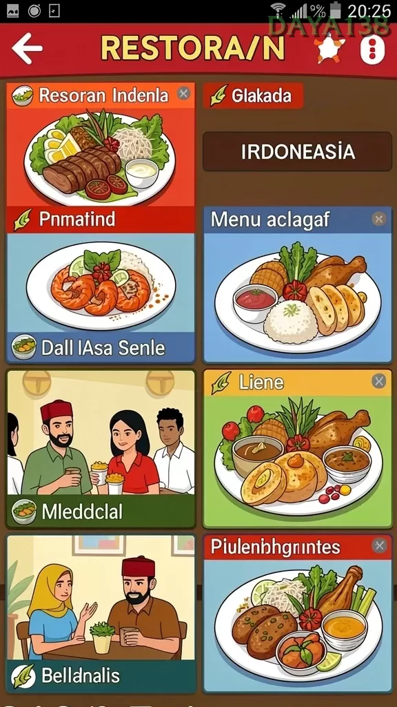 Cuplikan layar EVIP2 — aktivitas
