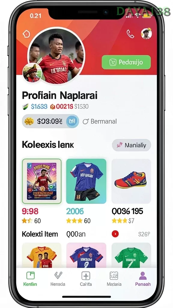 Cuplikan layar PRADA188 — aktivitas